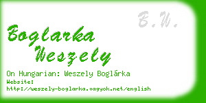 boglarka weszely business card