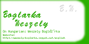 boglarka weszely business card